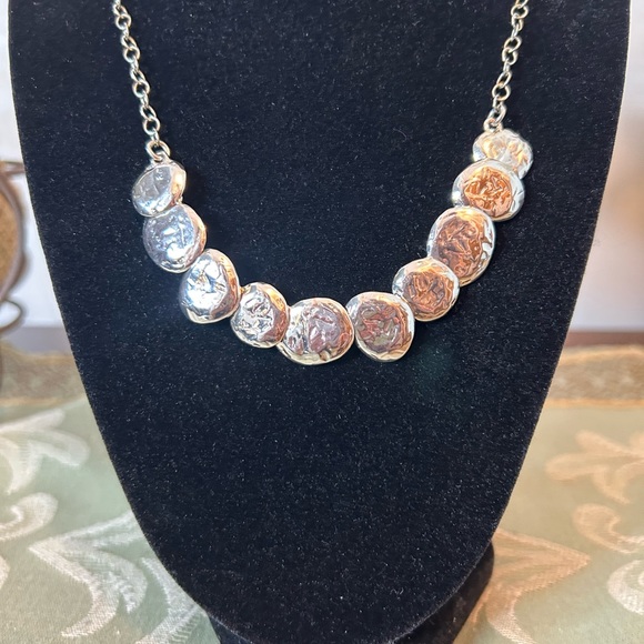 Silpada Sterling Silver Disc Necklace - Picture 3 of 3